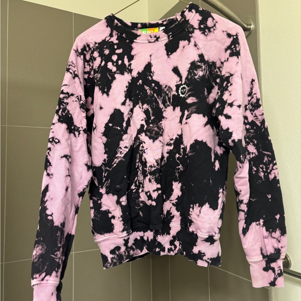 Big Bud Press Lavender and Black Tie-Dye set (XXS top, XS pants)